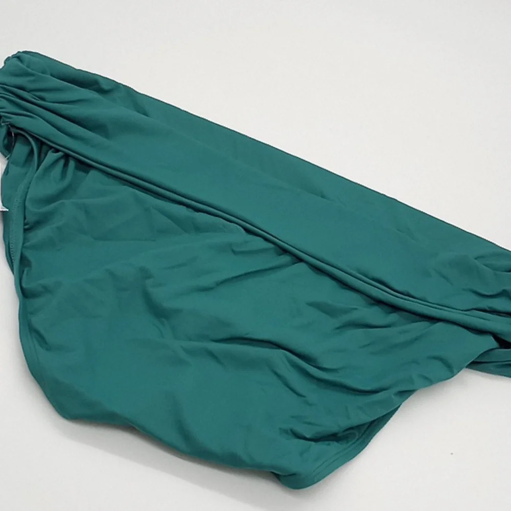 Anne Cole Live in Color Convertible‎ High Waist Bikini Bottom Ocean Green